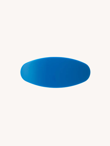 Jumbo Oval Clip in Bright Blue