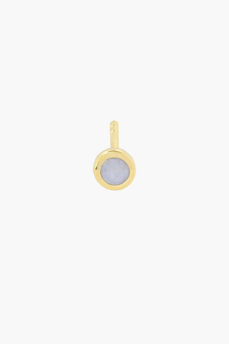 Moonstone Stud in Gold