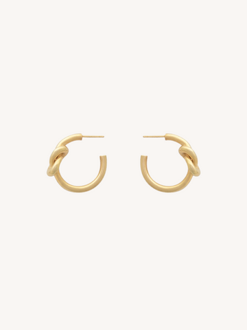 Knot Hoops in Gold