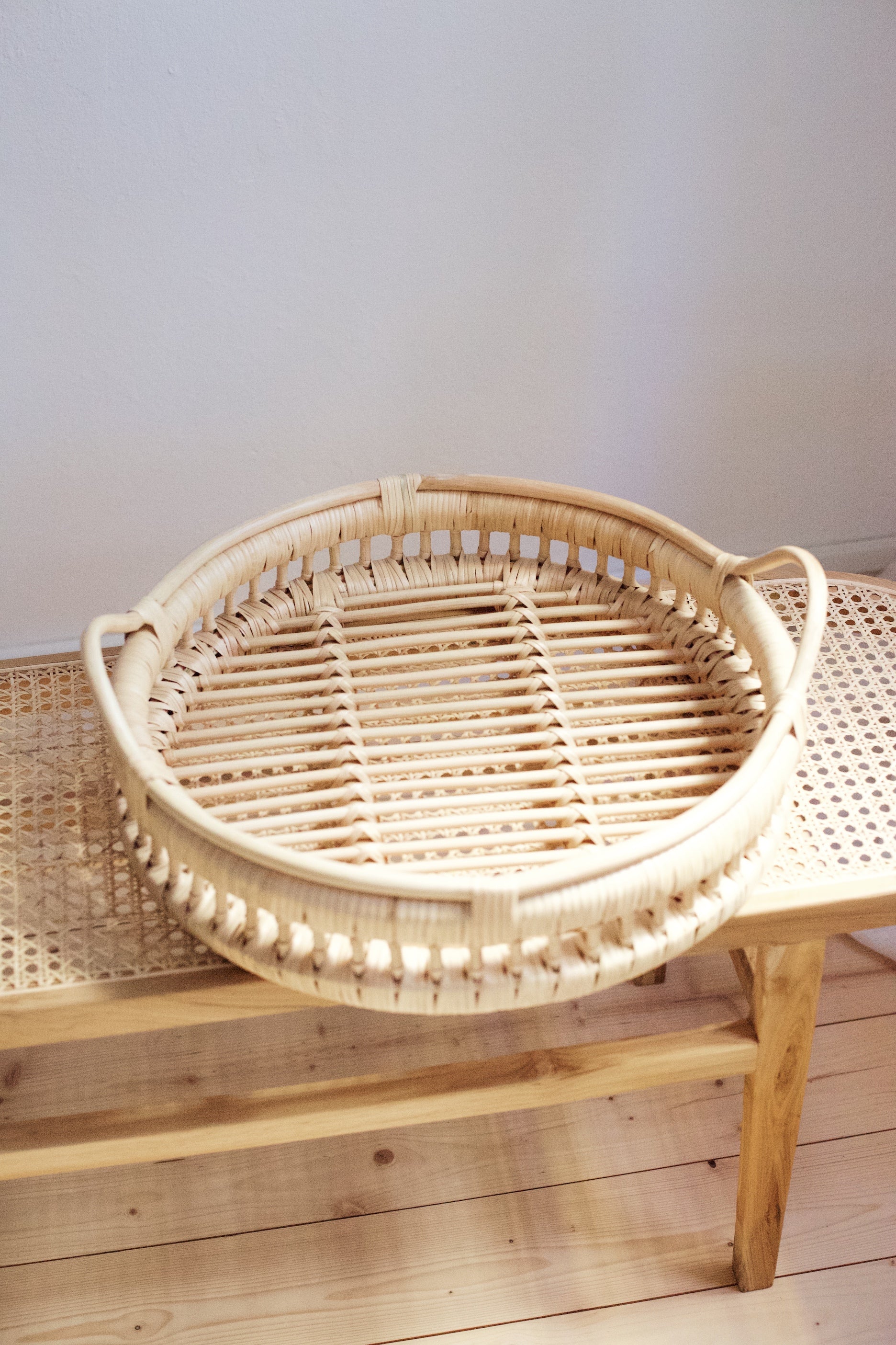 Rattan Round Serving Tray Small – the stories