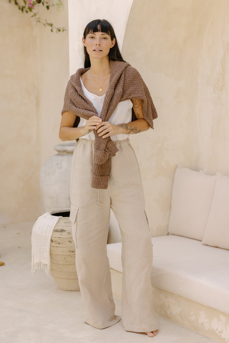Cargo Pants in Linen