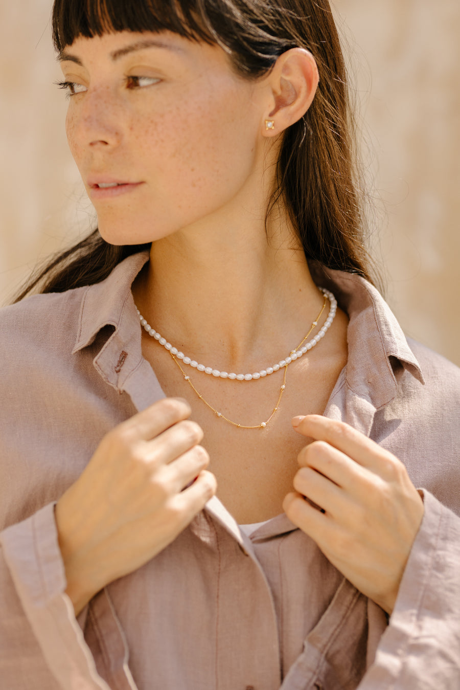 Stardust Pearl Necklace