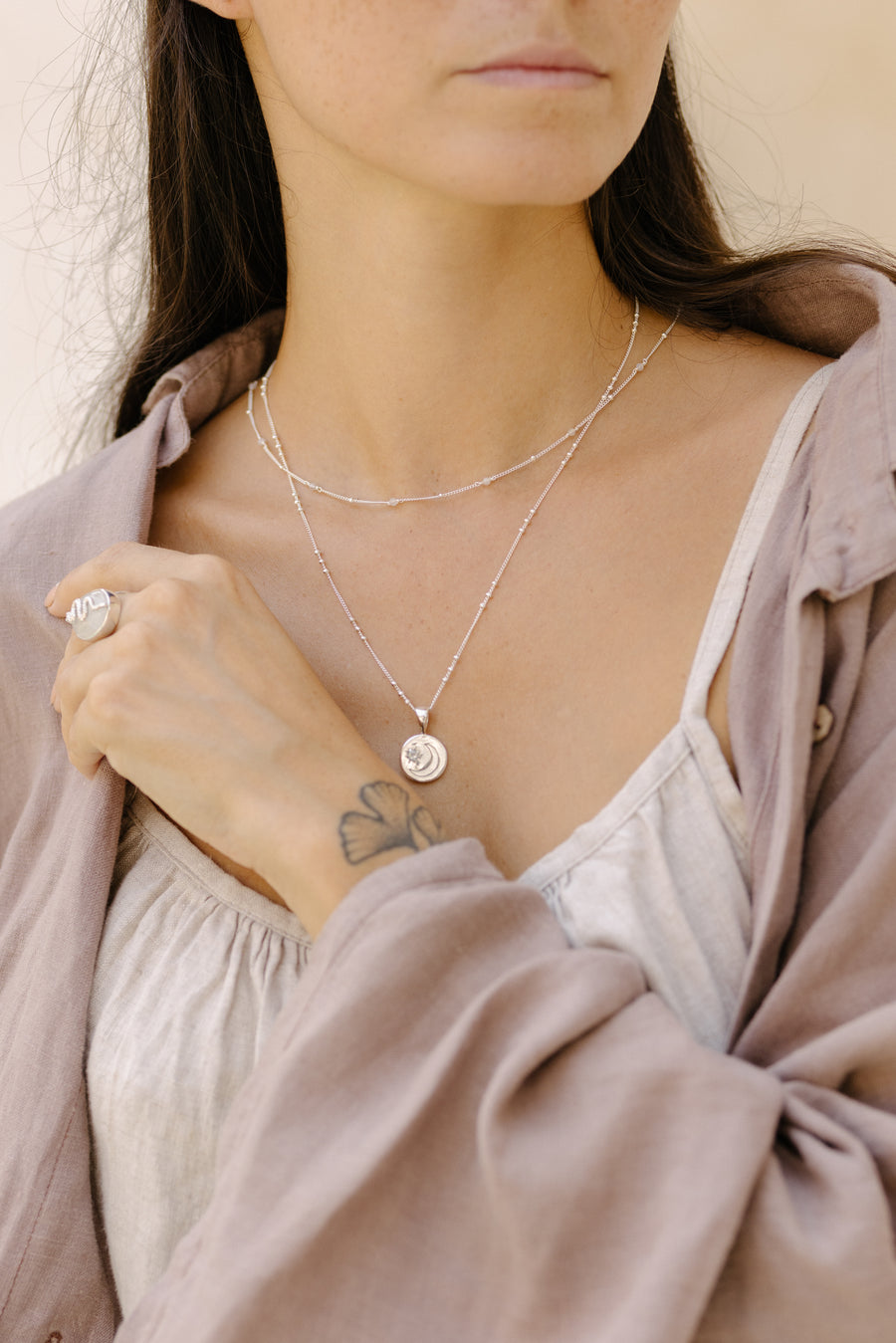 Moonstone Constellation Necklace