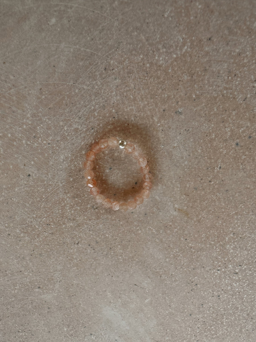 Blush Sand - Peach Moonstone Ring