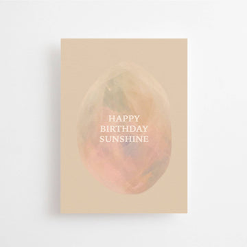 HAPPY BIRTHDAY SUNSHINE - POSTCARD - CELEBRATION