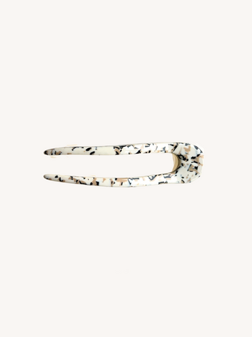 French Hair Pin in Terrazzo