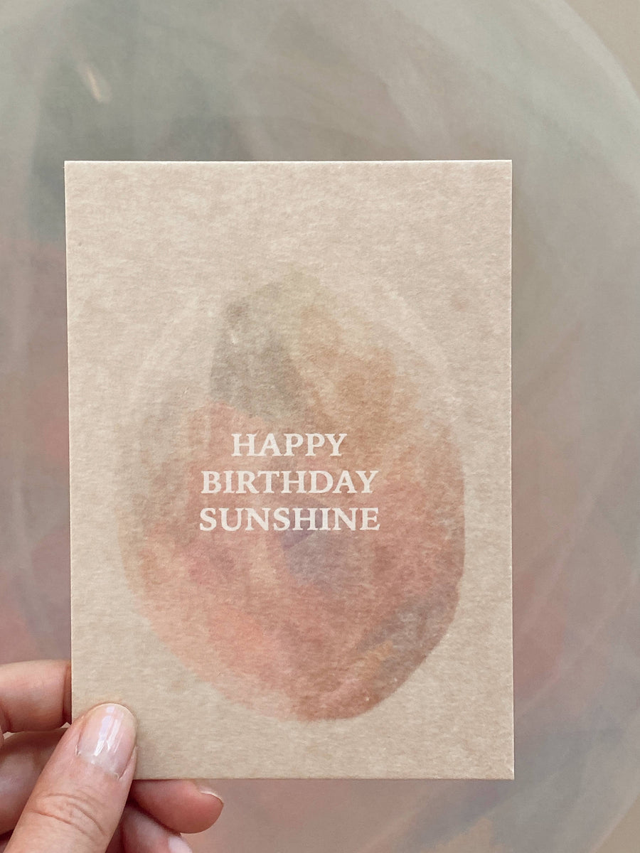 HAPPY BIRTHDAY SUNSHINE - POSTCARD - CELEBRATION