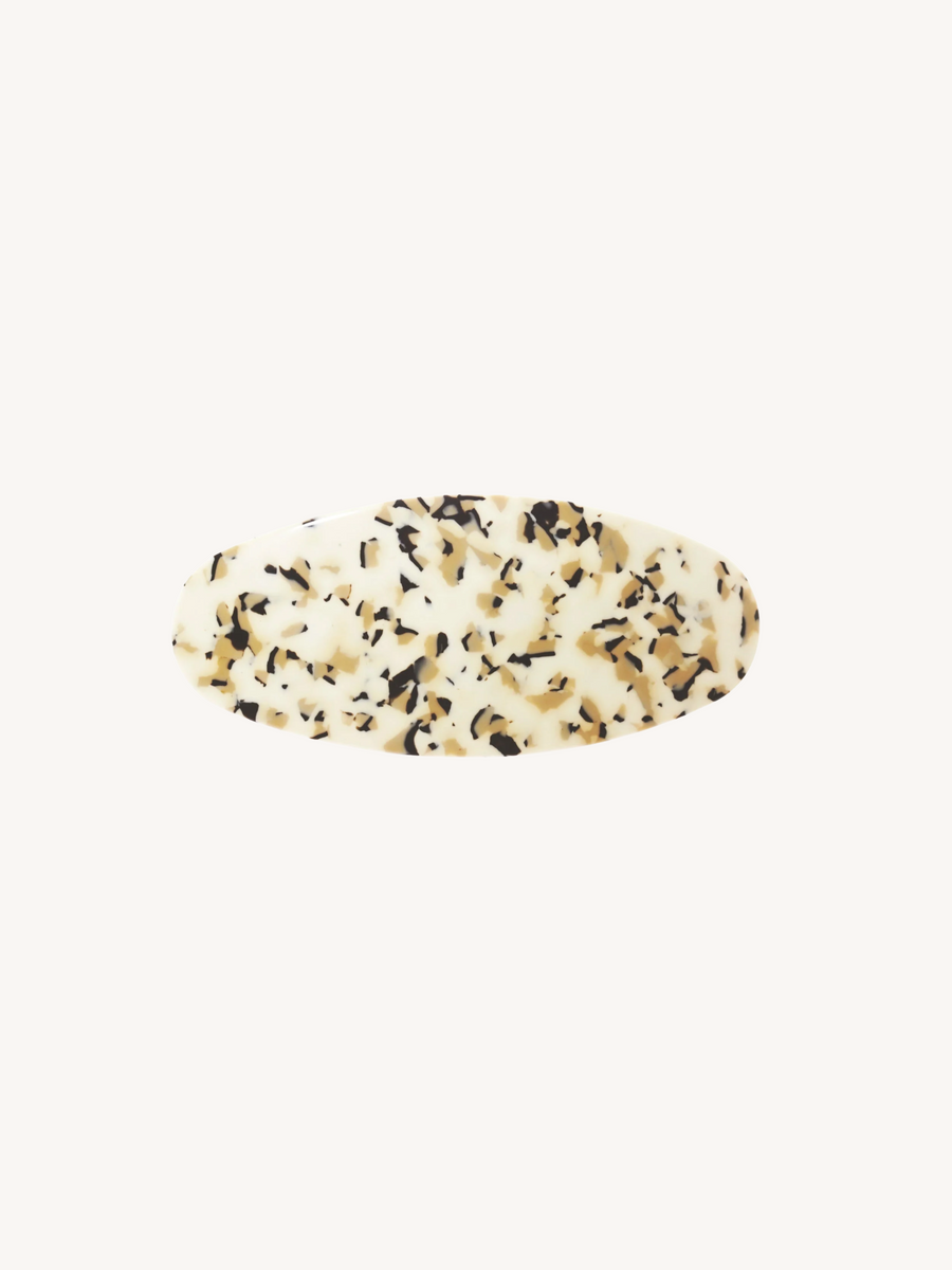 Jumbo Oval Clip in Terrazzo