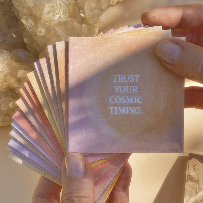 TRUST YOUR COSMIC TIMING - MINI CARD - AFFIRMATION