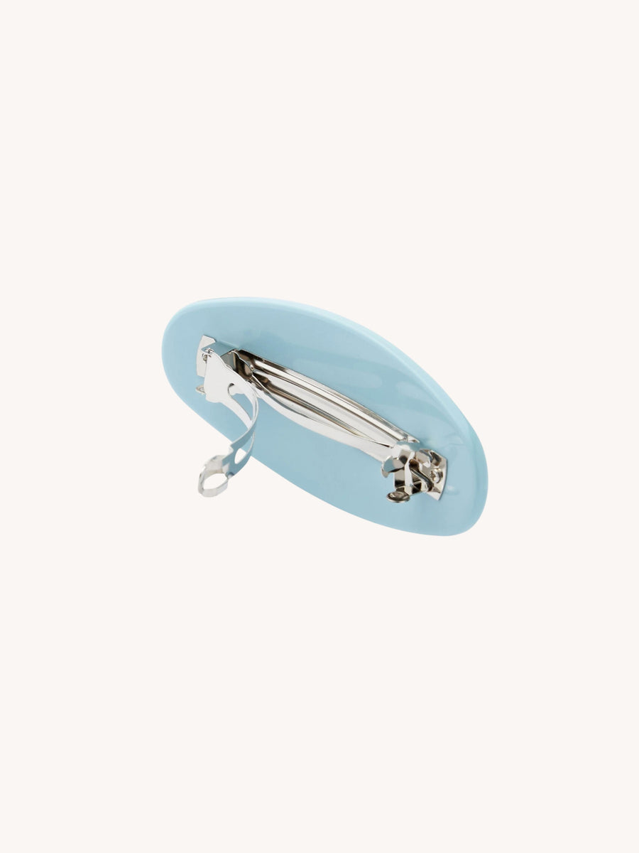 Jumbo Oval Clip in Light Blue