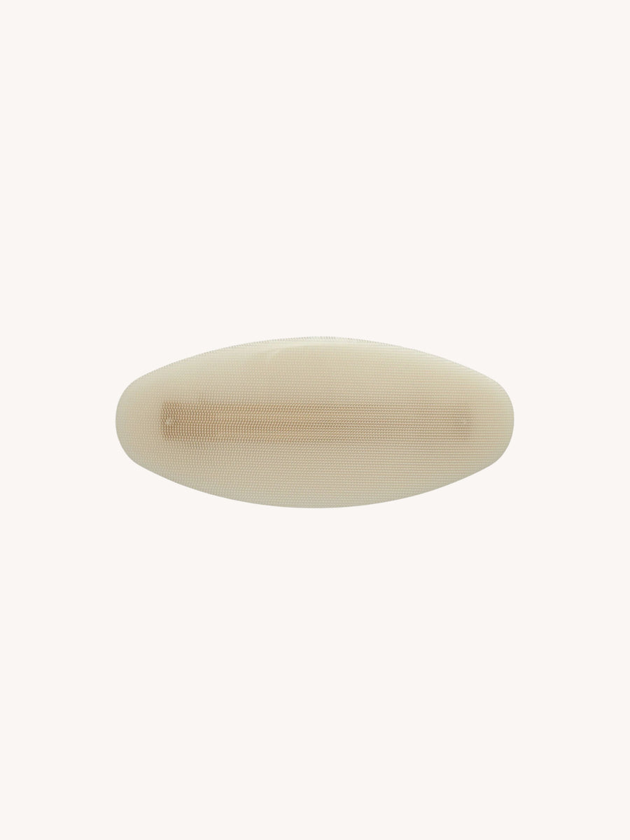 Jumbo Oval Clip in Cream Dot