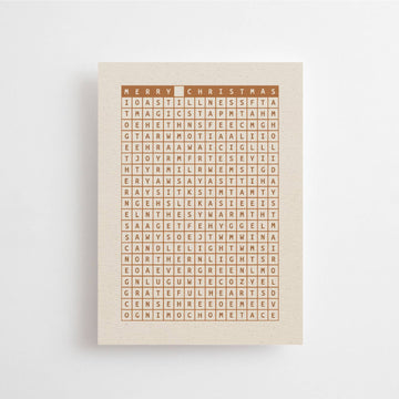 MERRY CHRISTMAS - POSTCARD - WORDSEARCH QUIZ