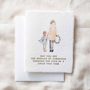 Miracle of Christmas | Holiday Wreath Greeting Card