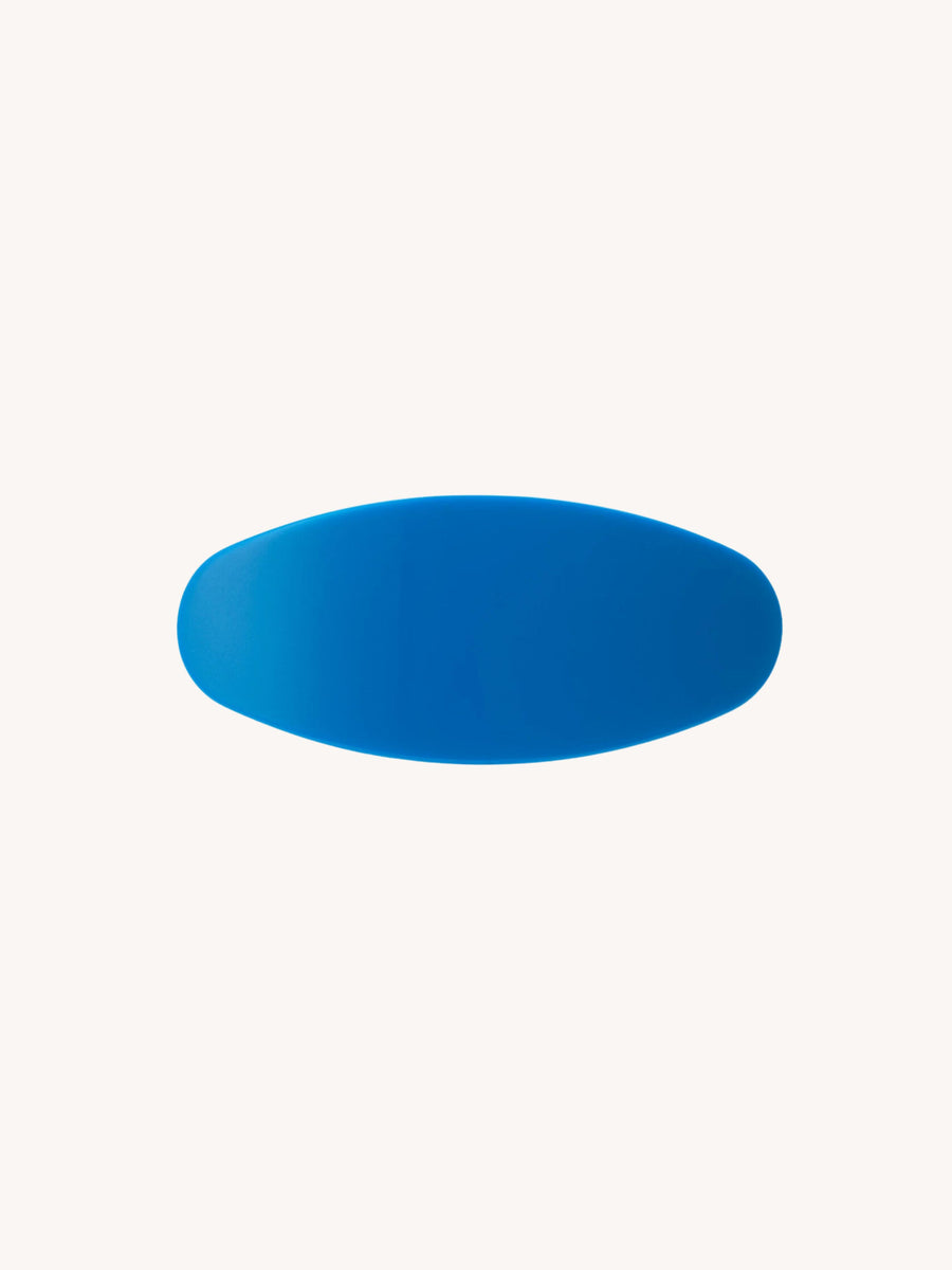 Jumbo Oval Clip in Bright Blue