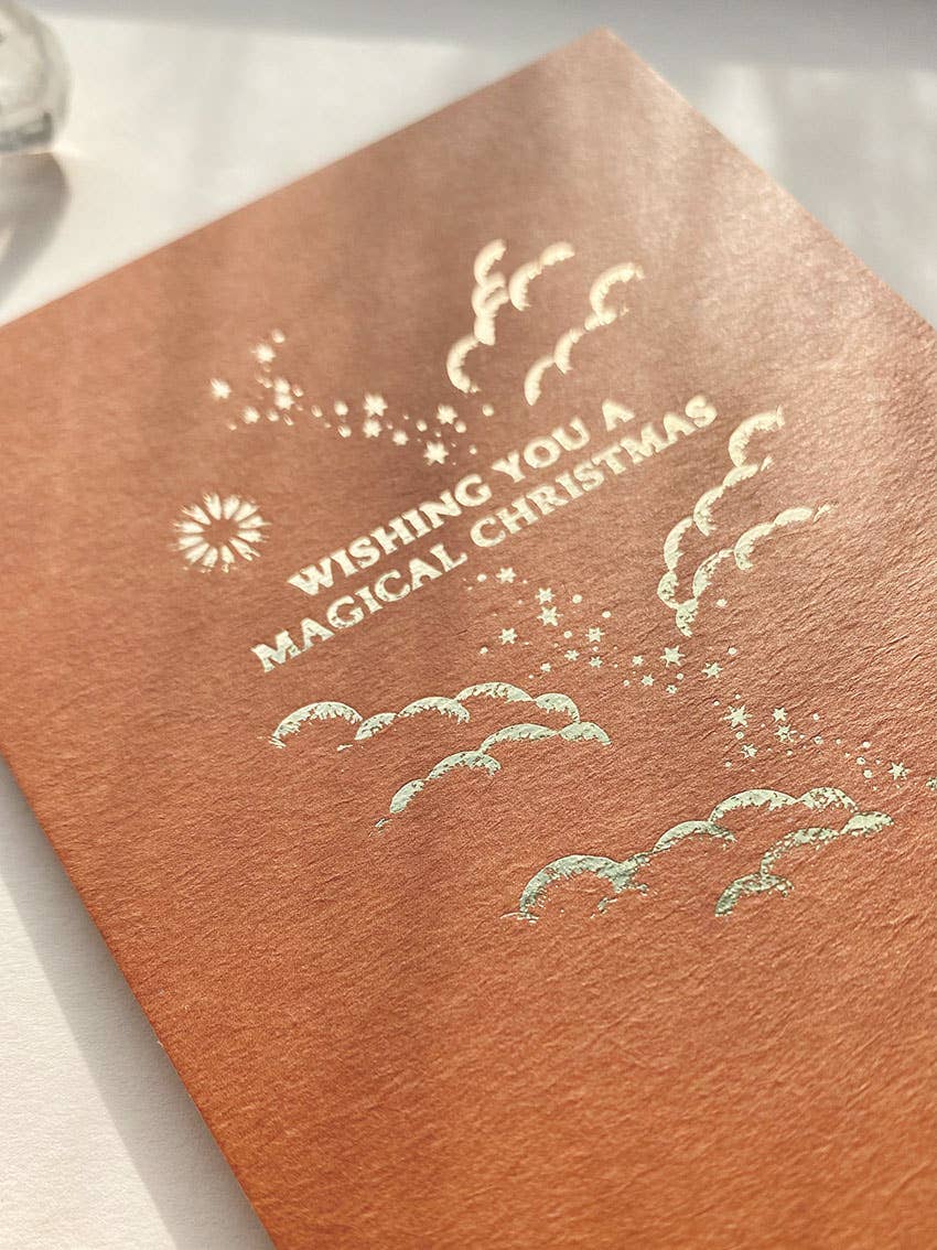 MAGICAL CHRISTMAS - RUST - POSTCARD - LIMITED GOLD EDITION