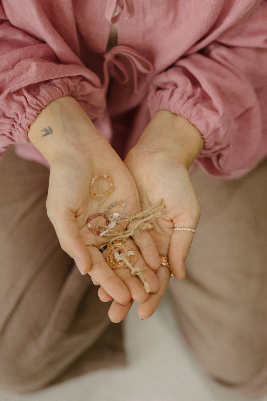 Blush Sand - Peach Moonstone Ring