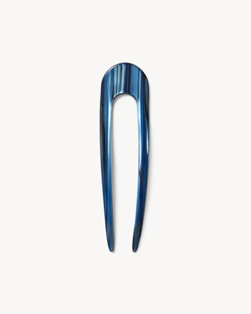 French Hair Pin in Indigo