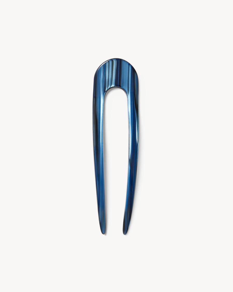 French Hair Pin in Indigo