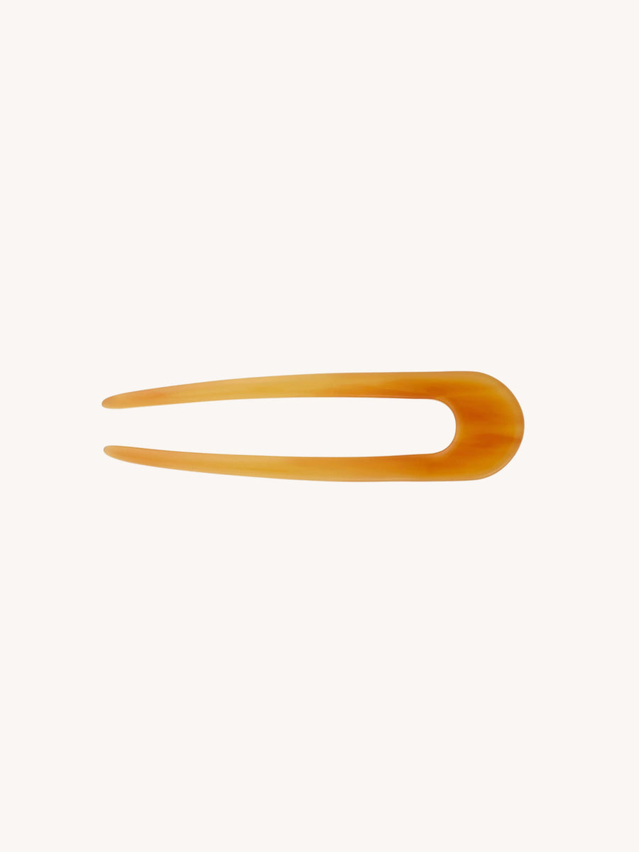 French Hair Pin in Cognac