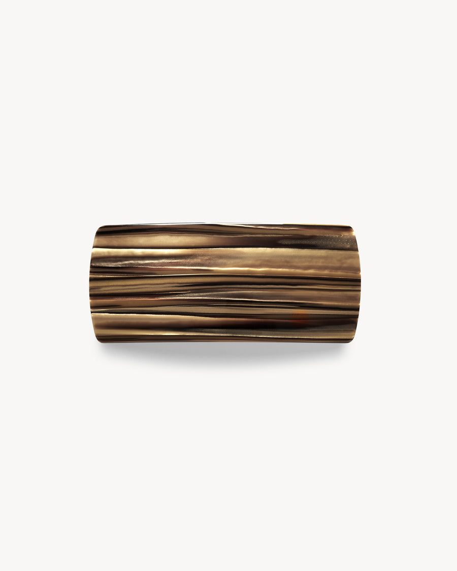 Jumbo Box Clip in Tiger's Eye