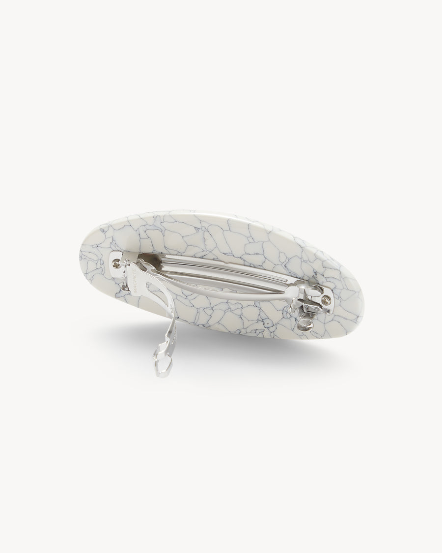 Jumbo Oval Clip in Marble