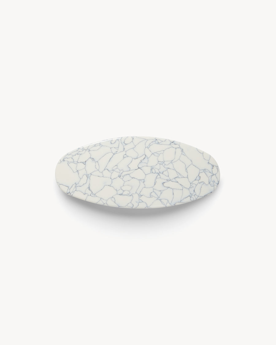 Jumbo Oval Clip in Marble