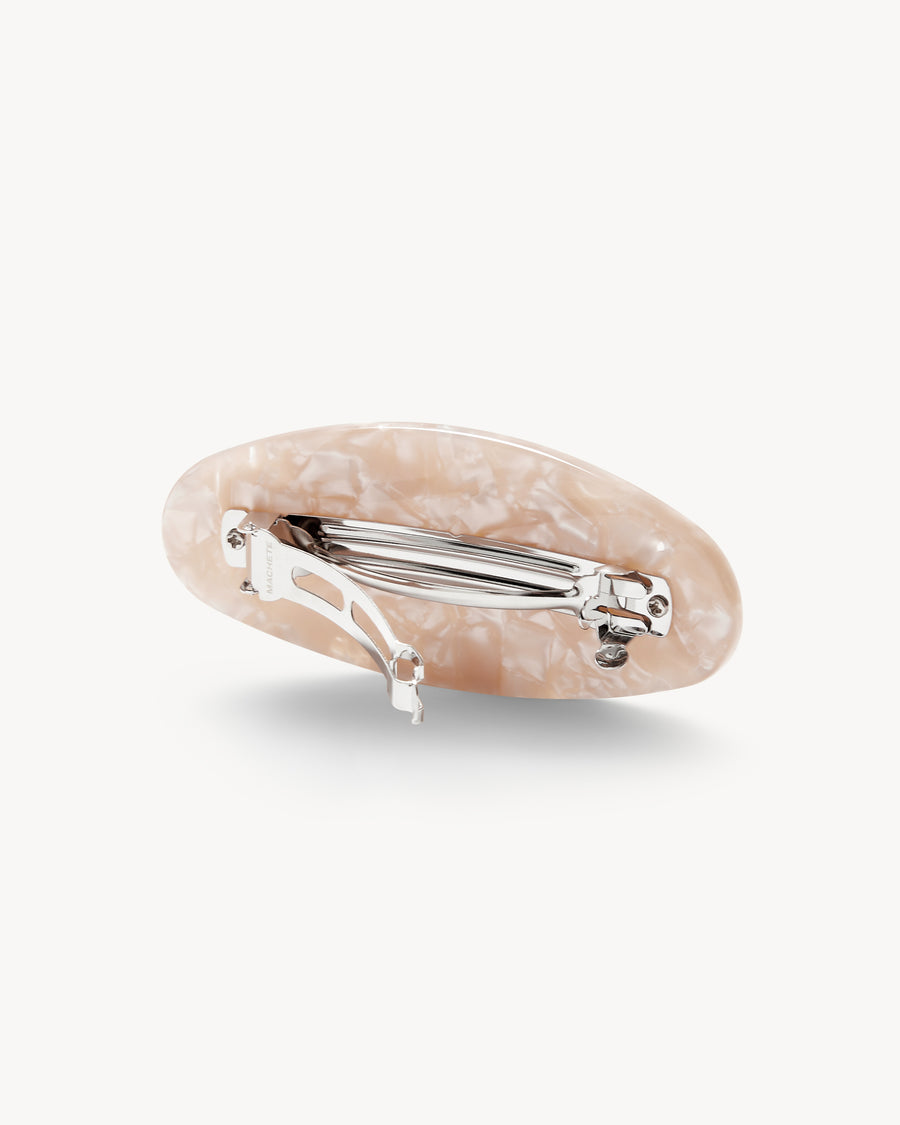 Jumbo Oval Clip in Peach
