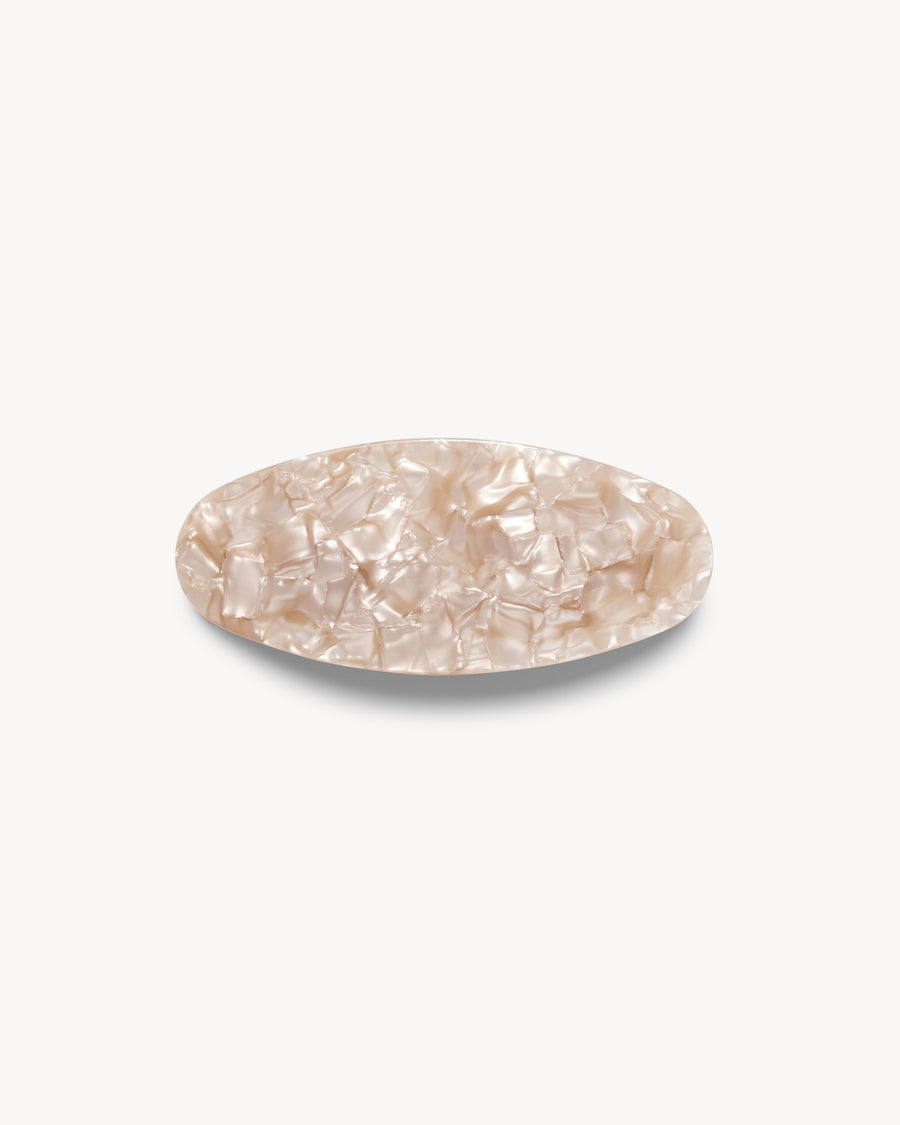 Jumbo Oval Clip in Peach