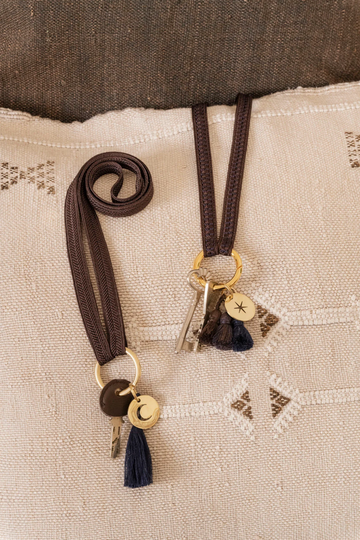 Keychain Band (no carabiner)- ZAHRA - mocca