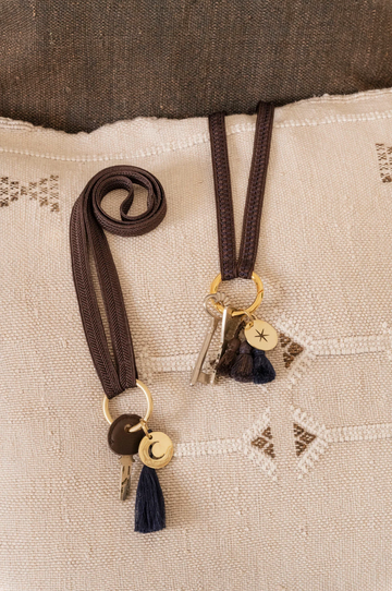 Keychain Band (no carabiner) - ZAHRA mini - mocca