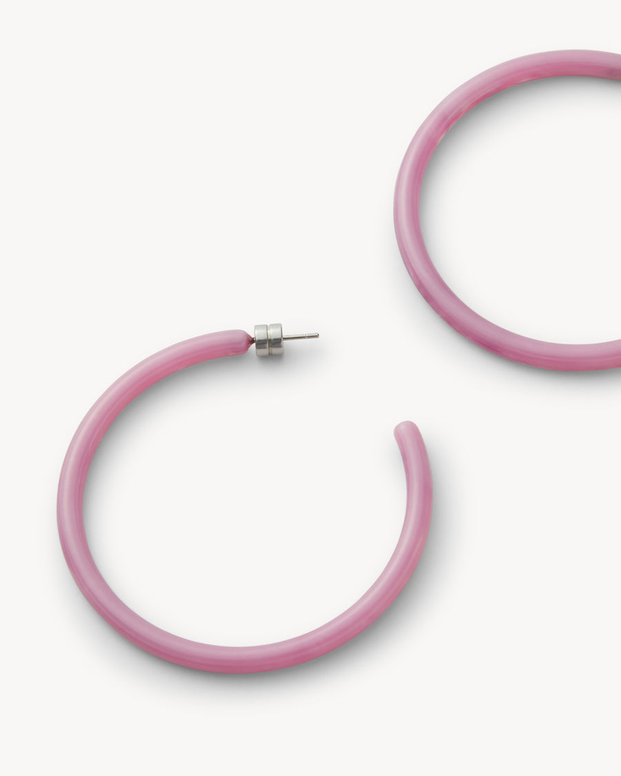 Large Hoops in Orchid