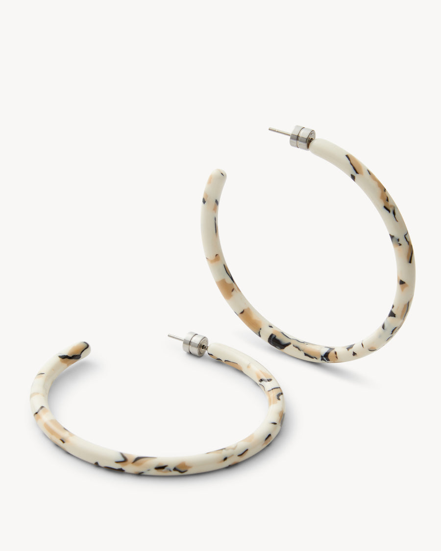 Large Hoops in Terrazzo