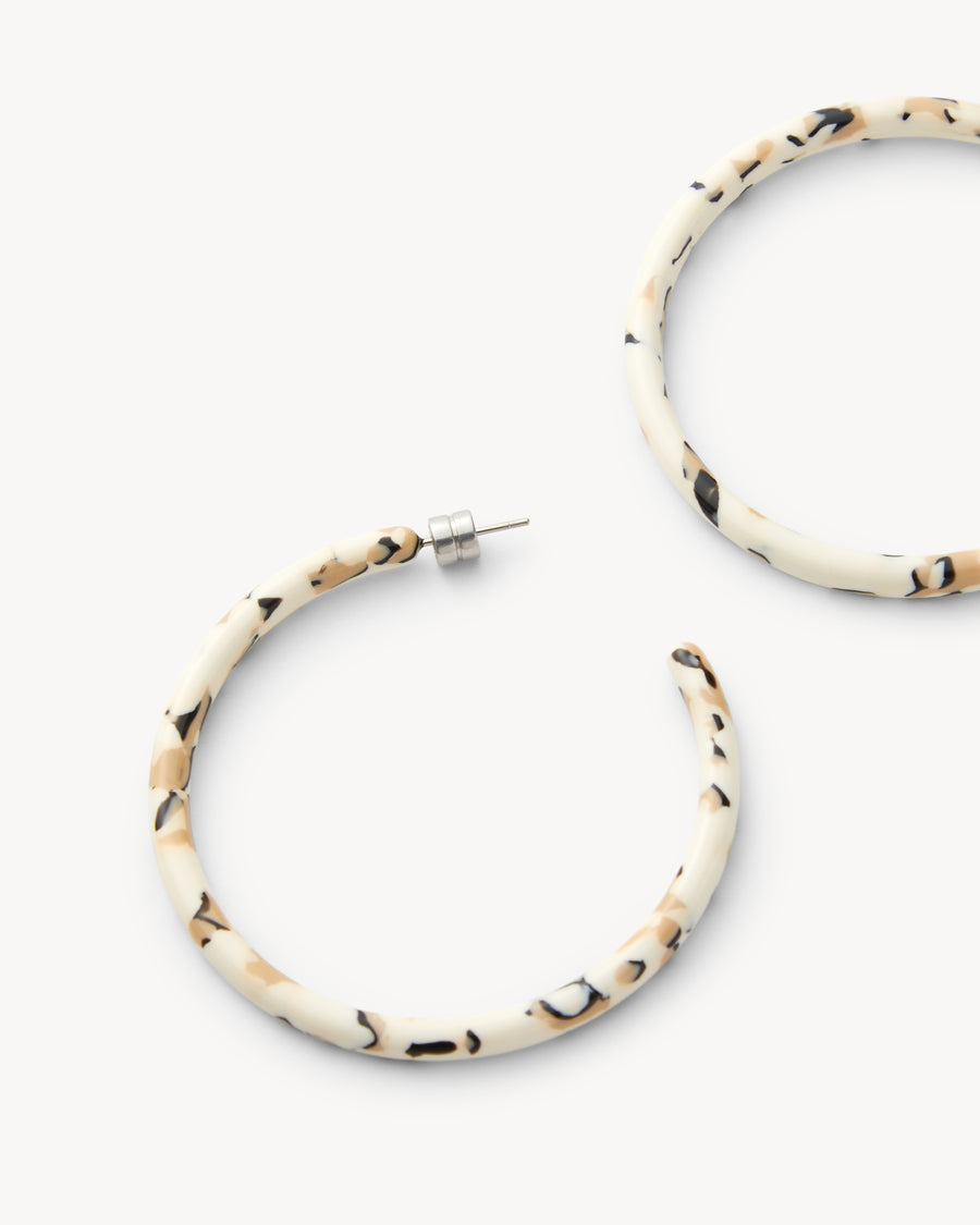 Large Hoops in Terrazzo