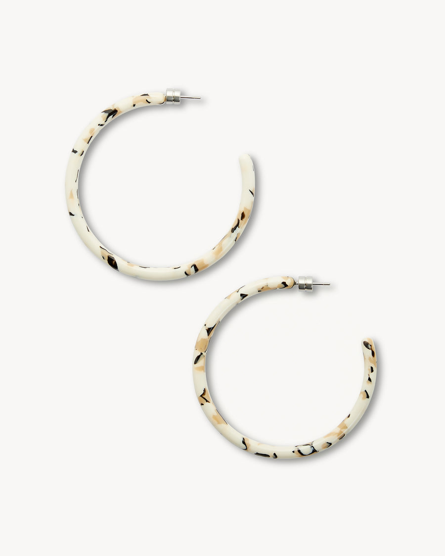 Large Hoops in Terrazzo