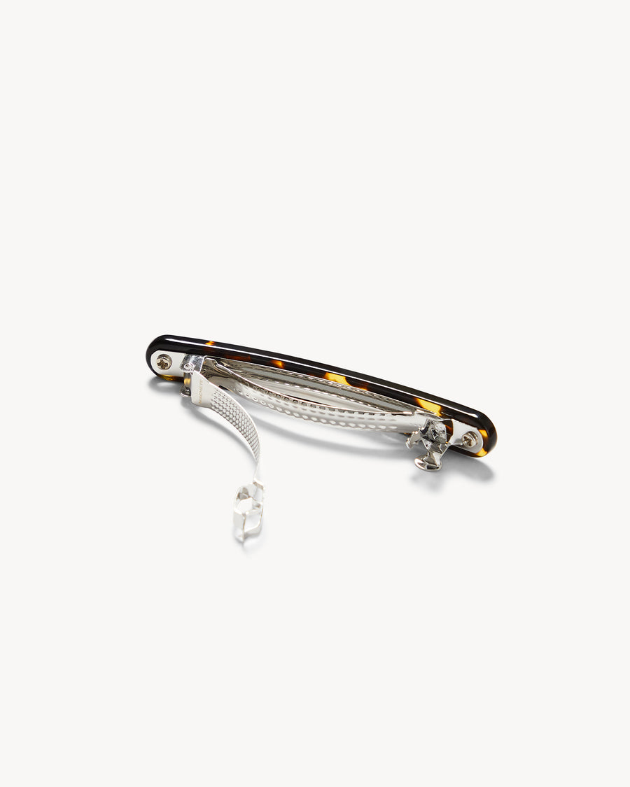 Midi Paris Barrette in Dark Tortoise
