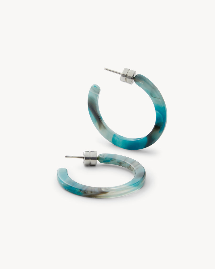 Mini Hoops in Jadeite Green