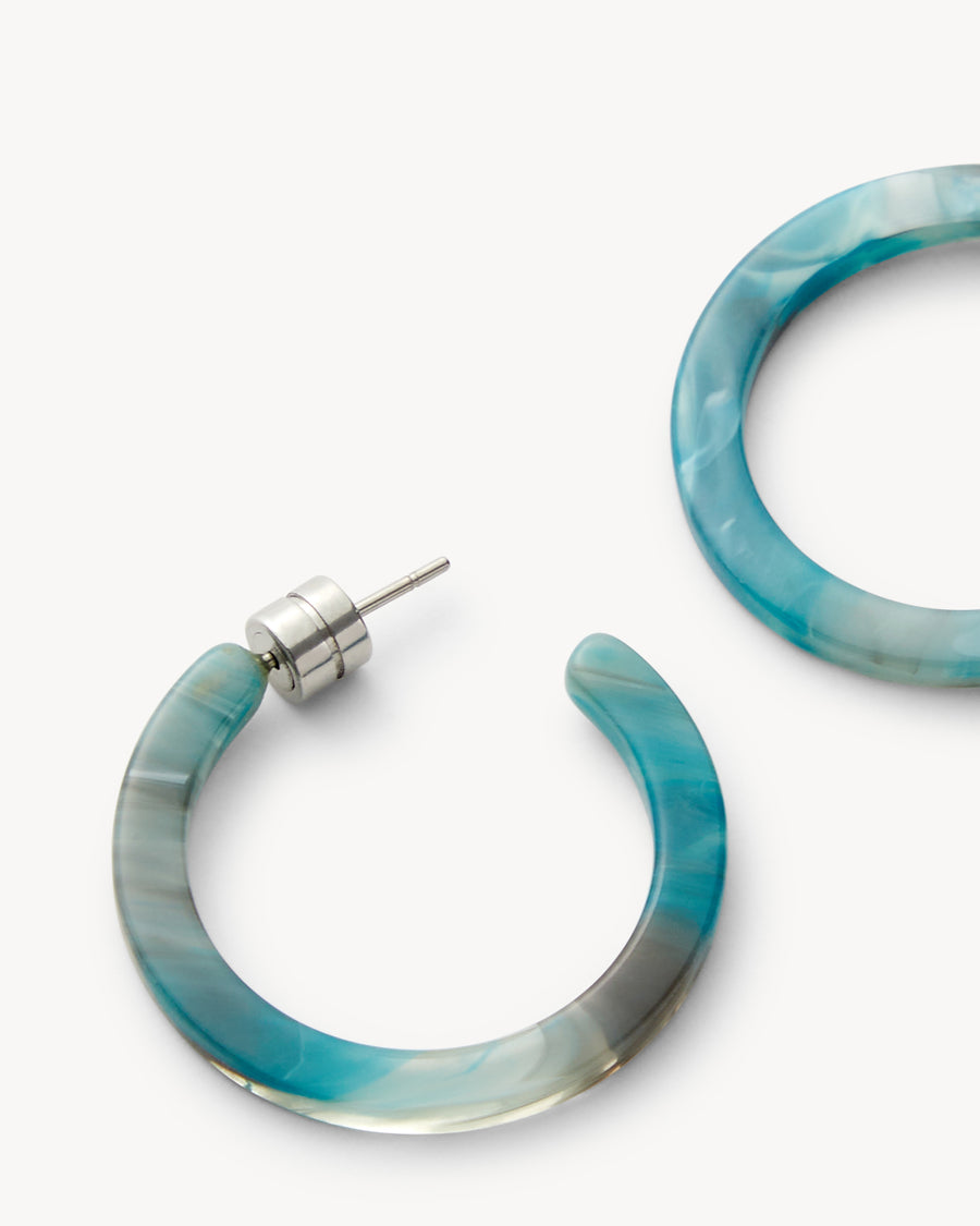 Mini Hoops in Jadeite Green