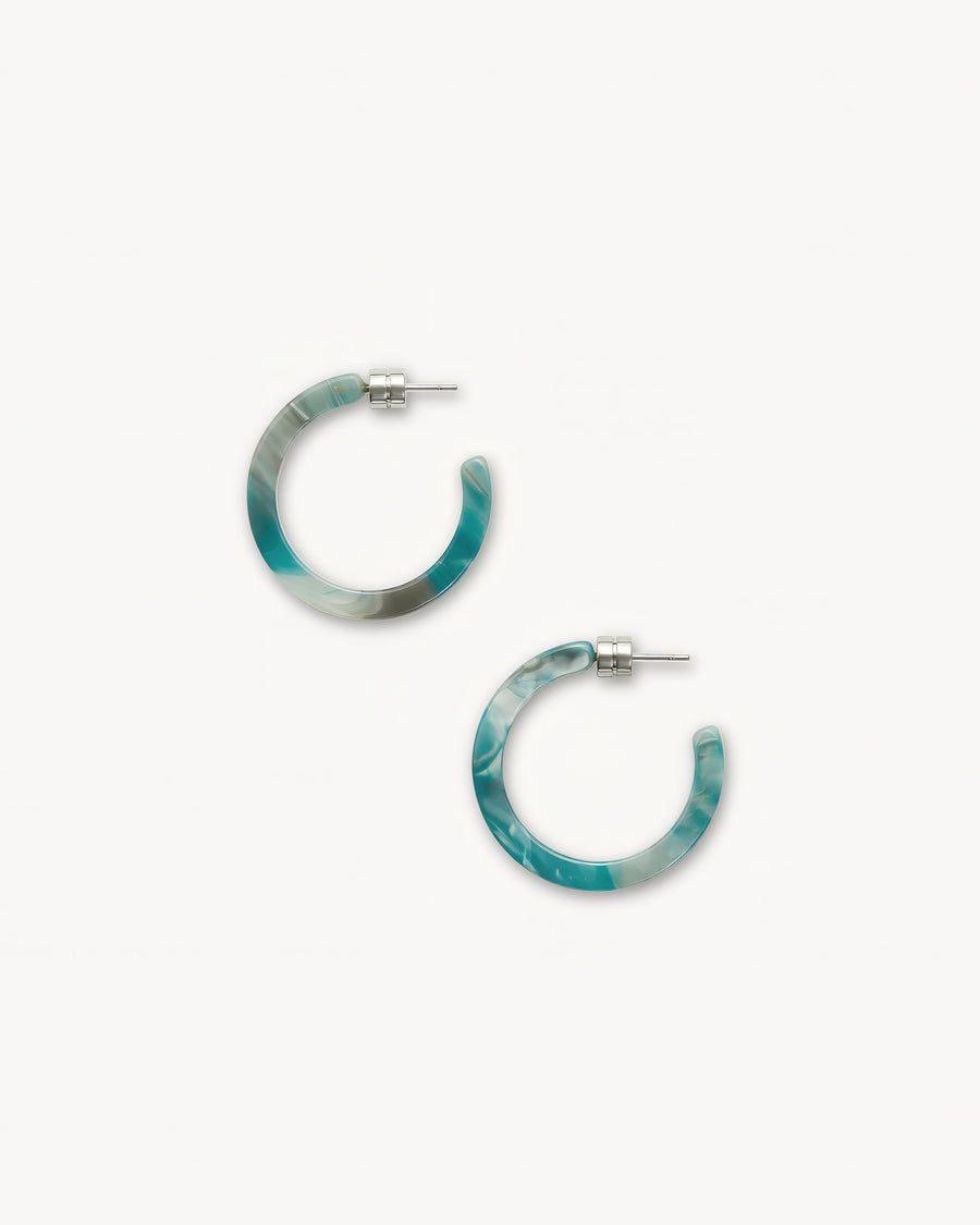 Mini Hoops in Jadeite Green