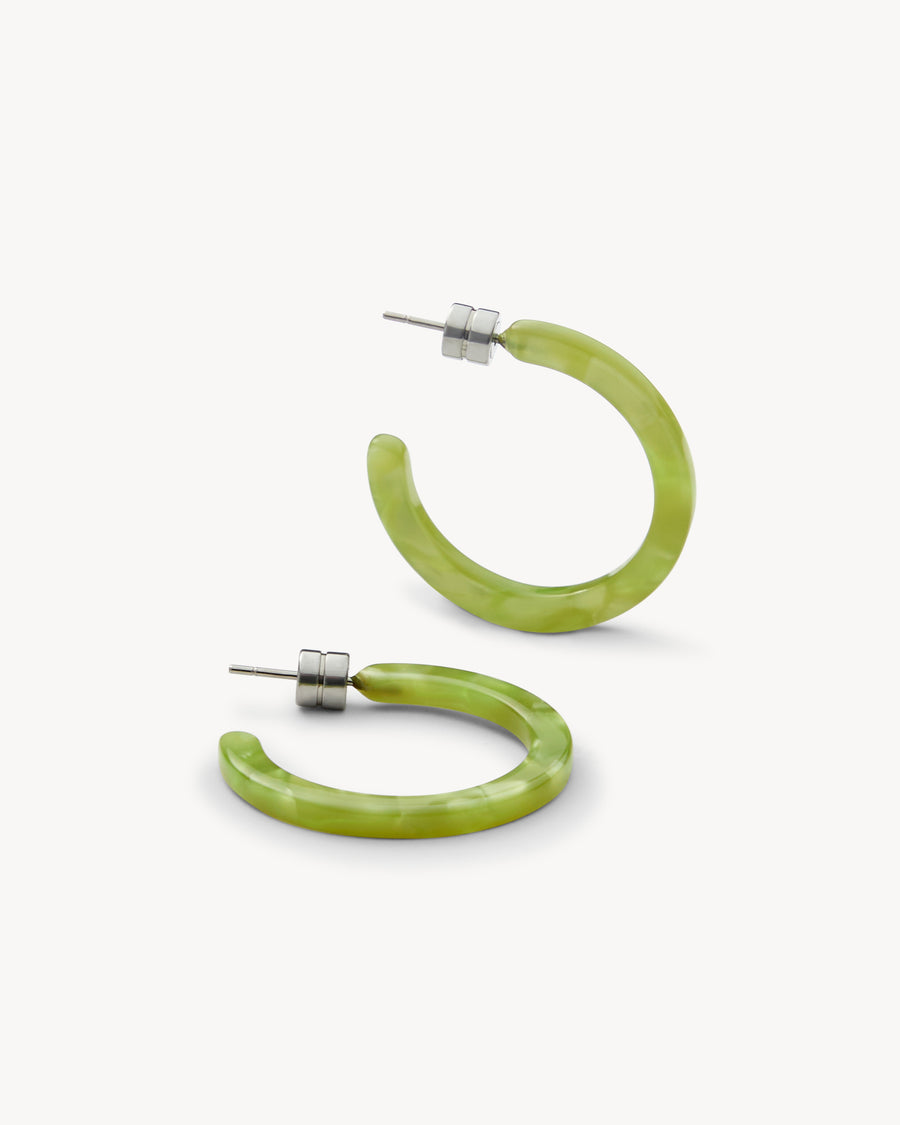 Mini Hoops in Pistachio
