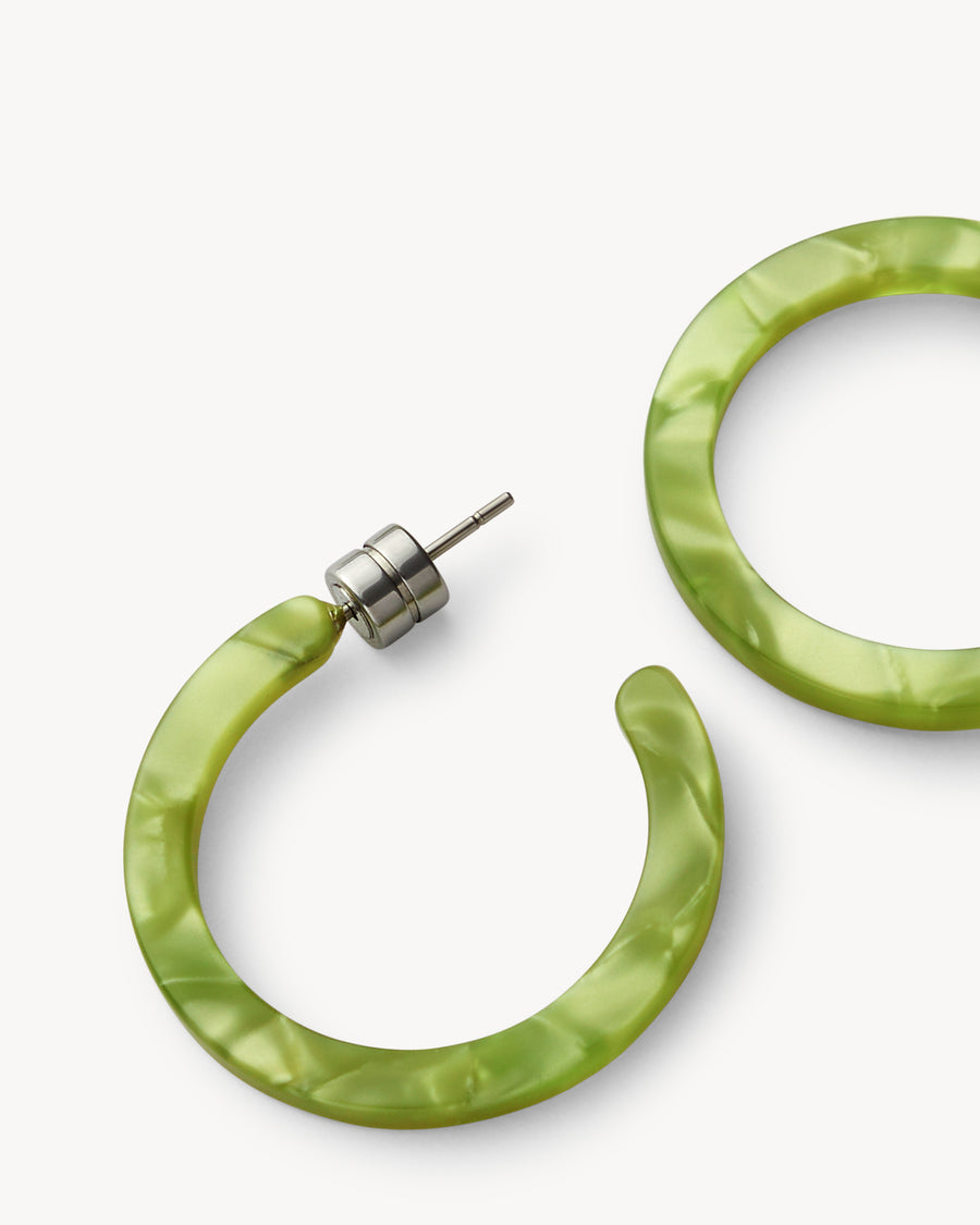 Mini Hoops in Pistachio