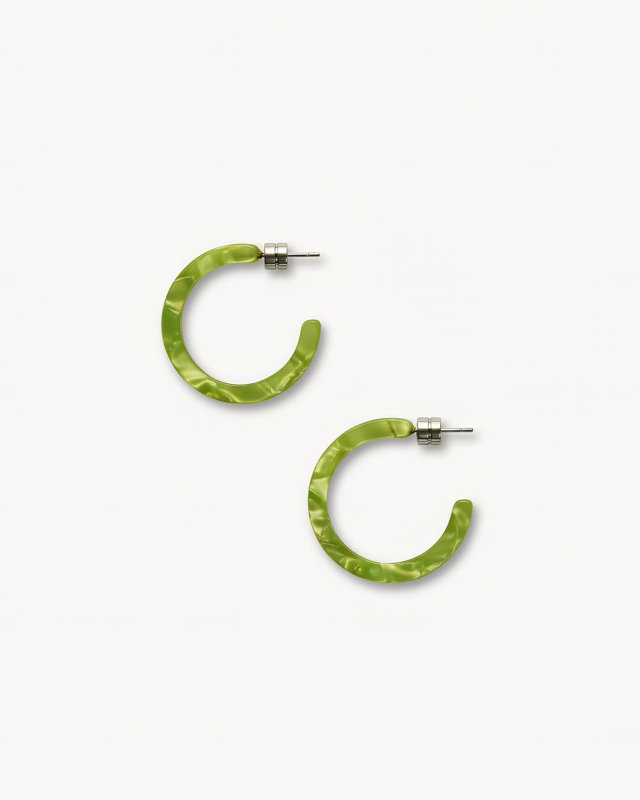 Mini Hoops in Pistachio