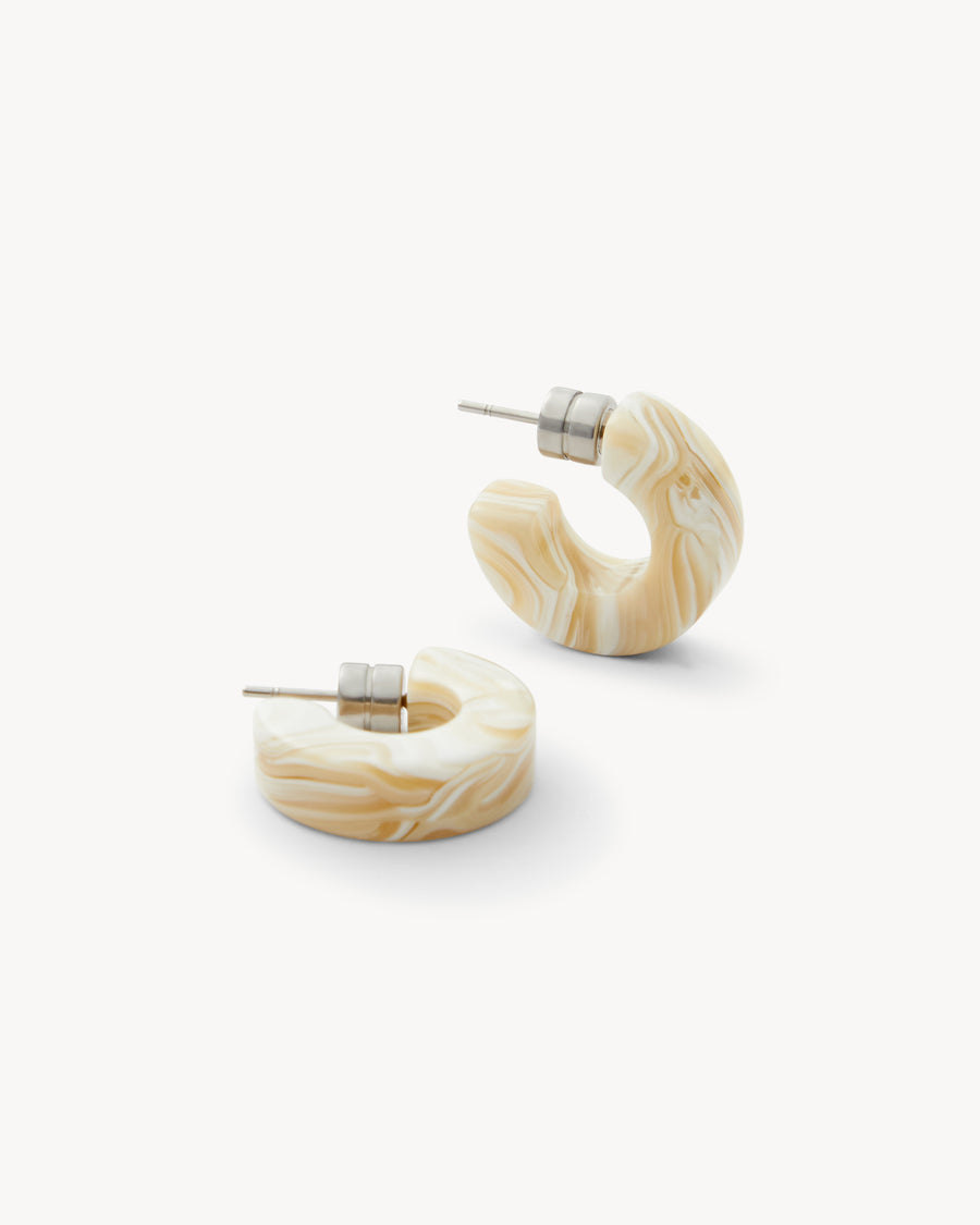 Muse Hoops in Ivory