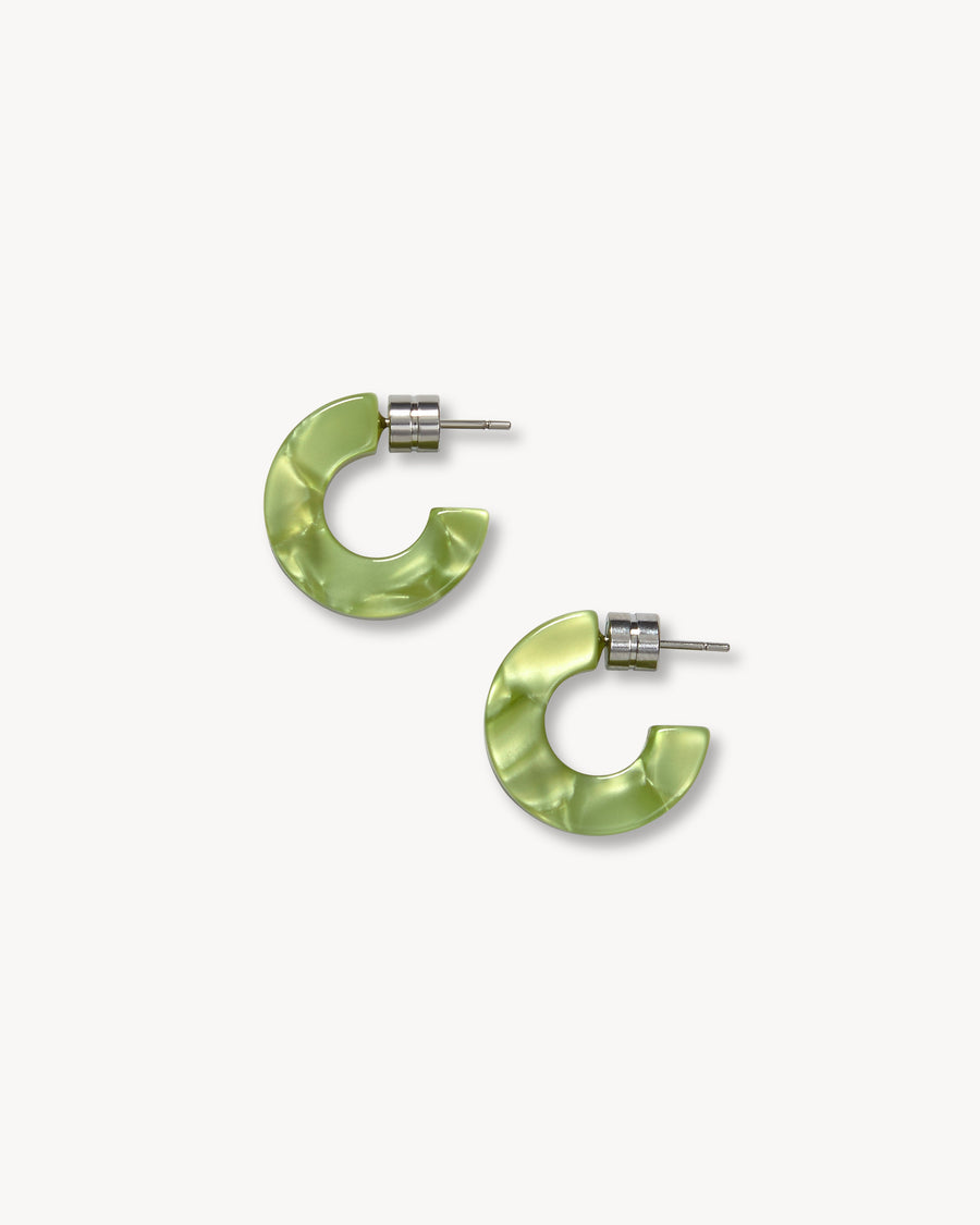Muse Hoops in Pistachio
