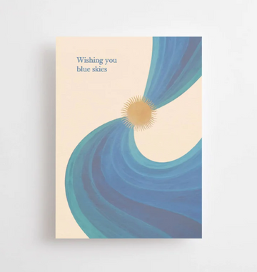 Wishing you blue skies Card