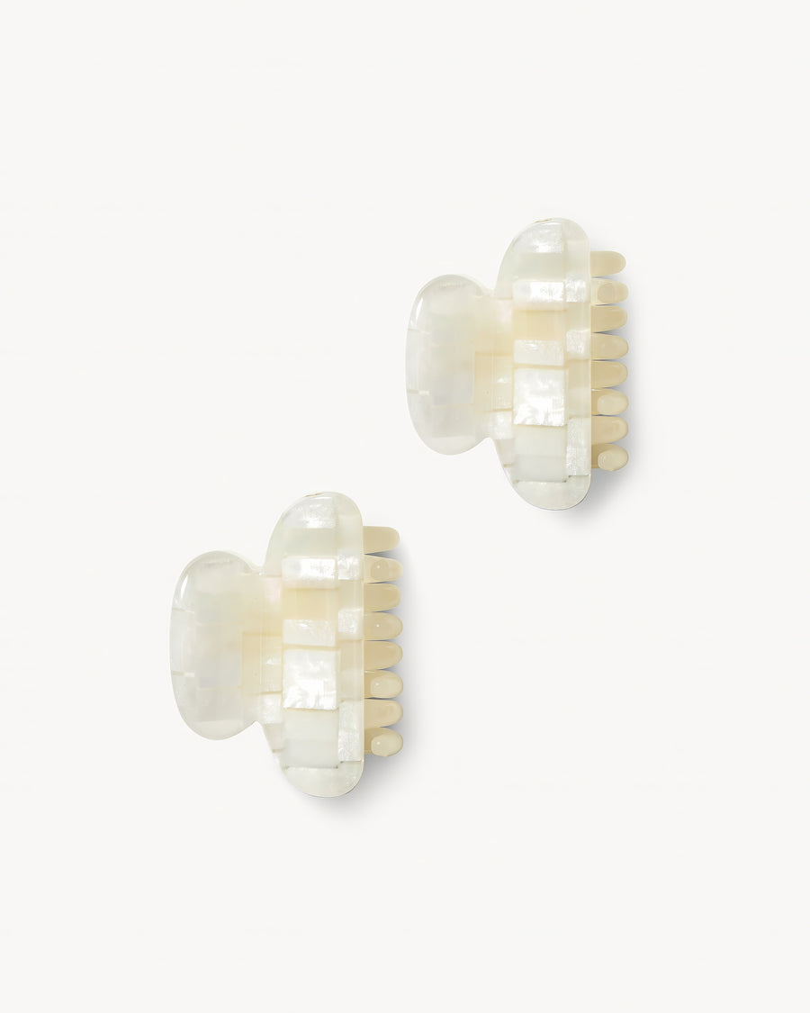 Twin Heirloom Claws in Opalite Checker