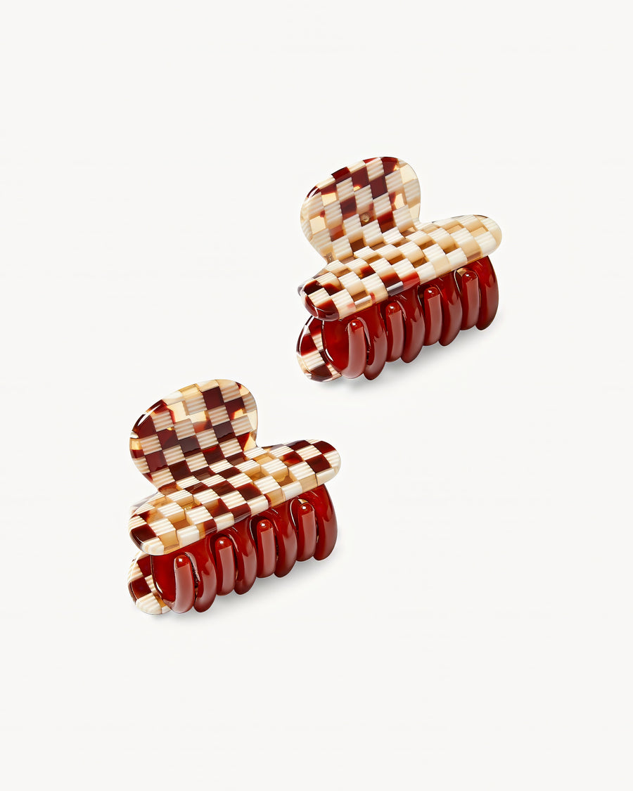 WP Twin Heirloom Claws in Tortoise Checker