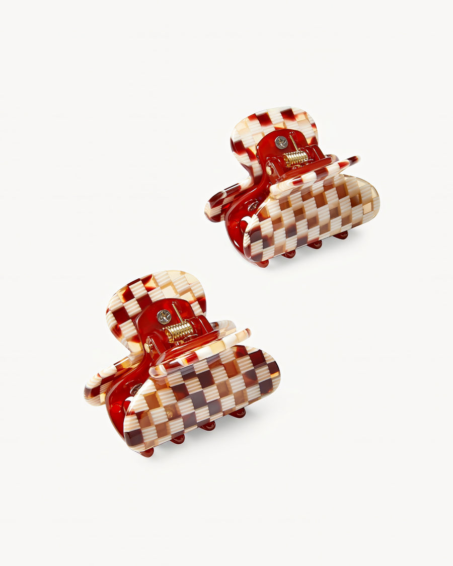 WP Twin Heirloom Claws in Tortoise Checker