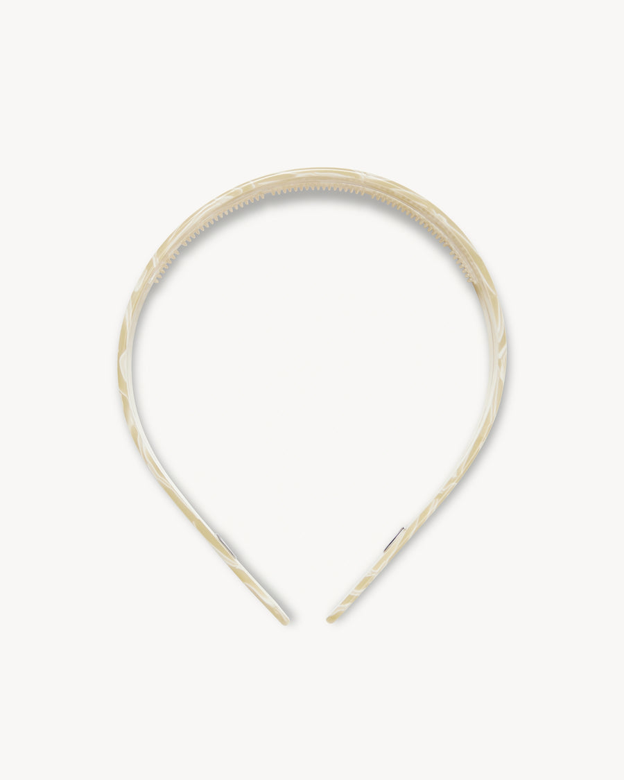 Wide Headband in Ivory
