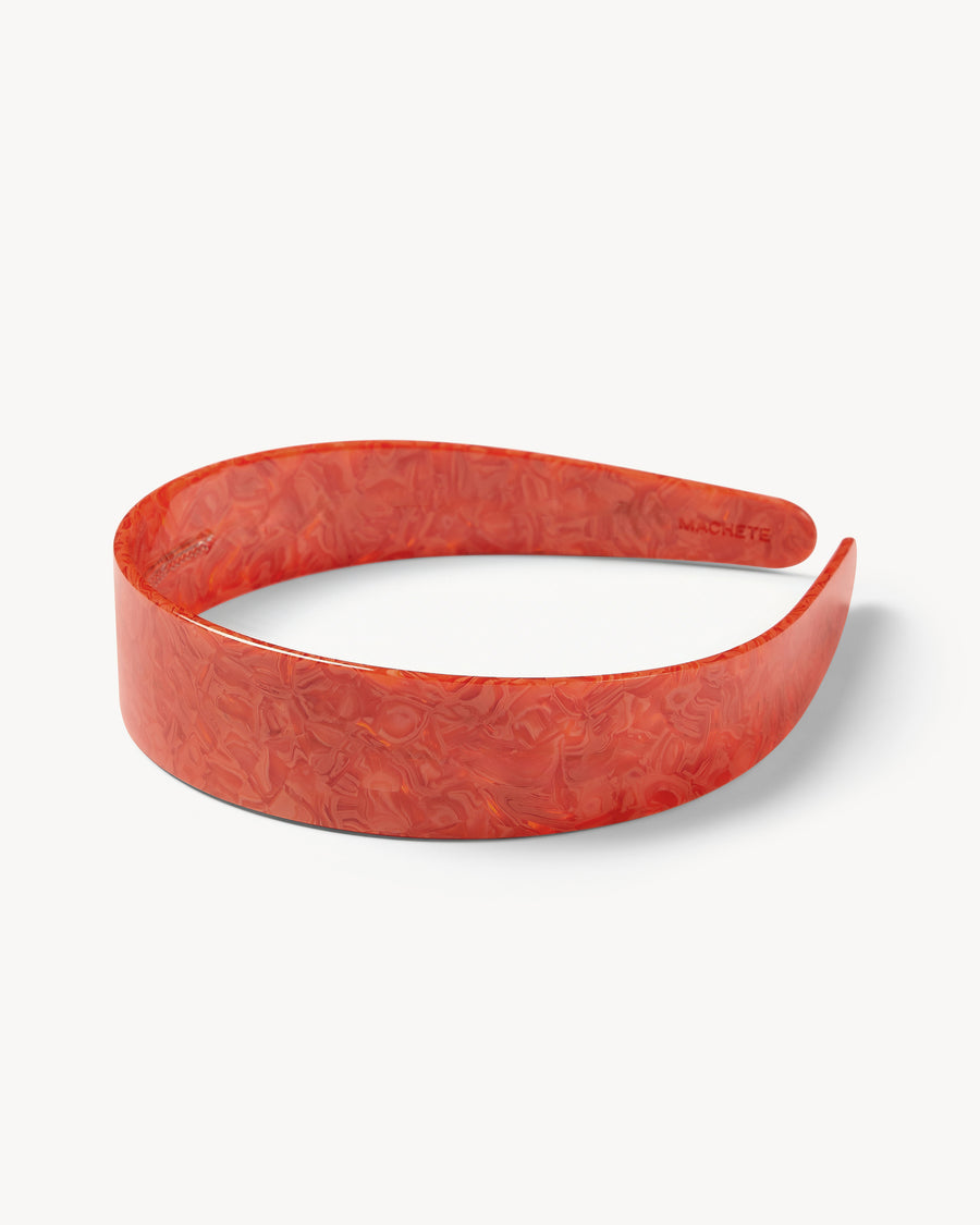 Wide Headband in Poppy