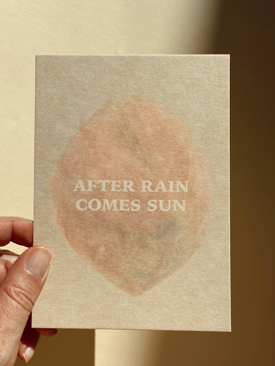 AFTER RAIN COMES SUN - POSTCARD -